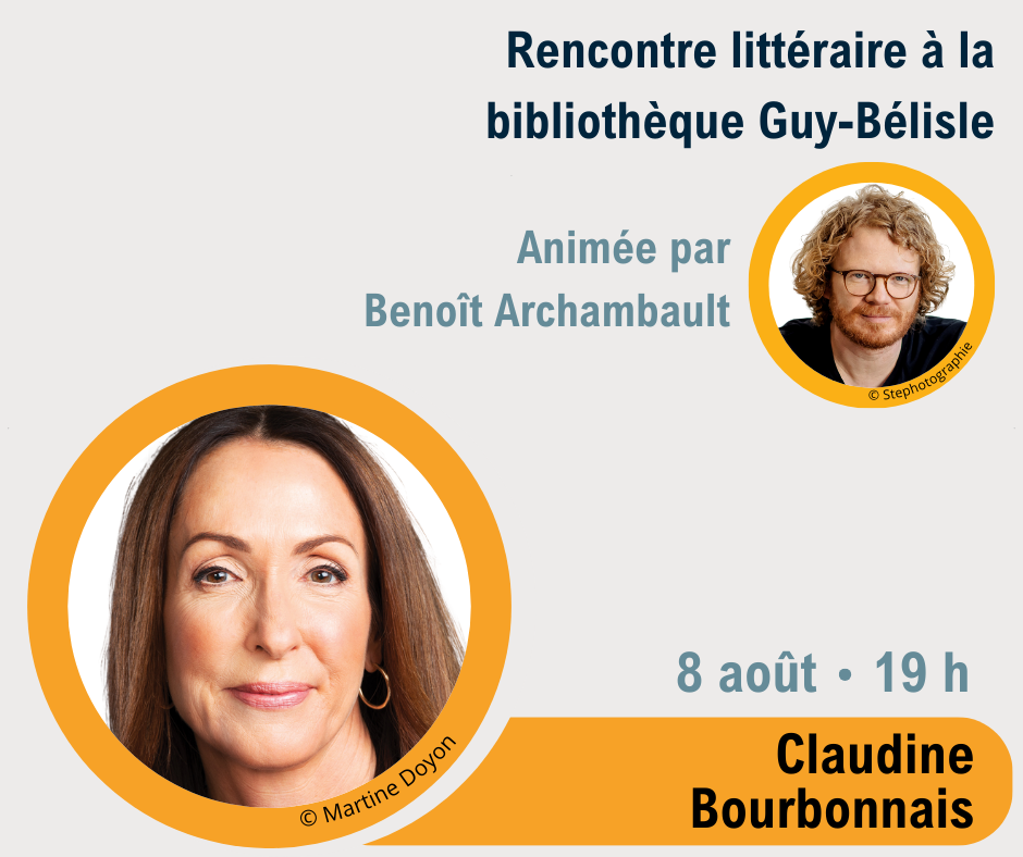Rencontre littéraire avec Claudine Bourbonnais